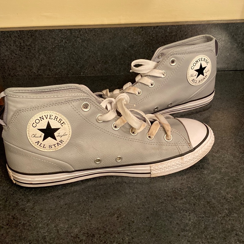 Leather converse boys junior 6